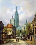 unknow artist European city landscape, street landsacpe, construction, frontstore, building and architecture.073 oil painting reproduction